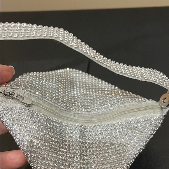 Starlet | Silver Rhinestone Mini Bag - Picture 5 of 13